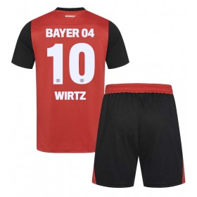 Bayer Leverkusen Florian Wirtz #10 Heimtrikot 2024-25 Kurzarm (+ kurze hosen)